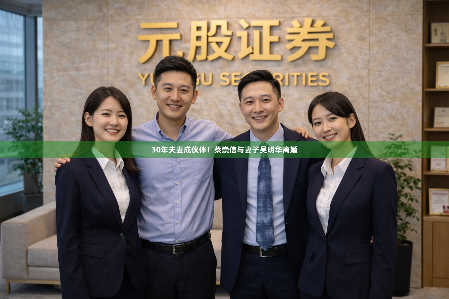30年夫妻成伙伴!蔡崇信与妻子吴明华离婚