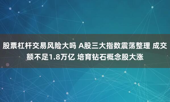 股票杠杆交易风险大吗 A股三大指数震荡整理 成交额不足1.8万亿 培育钻石概念股大涨